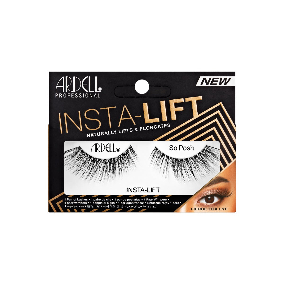 1 pair of lashes in packaging  
