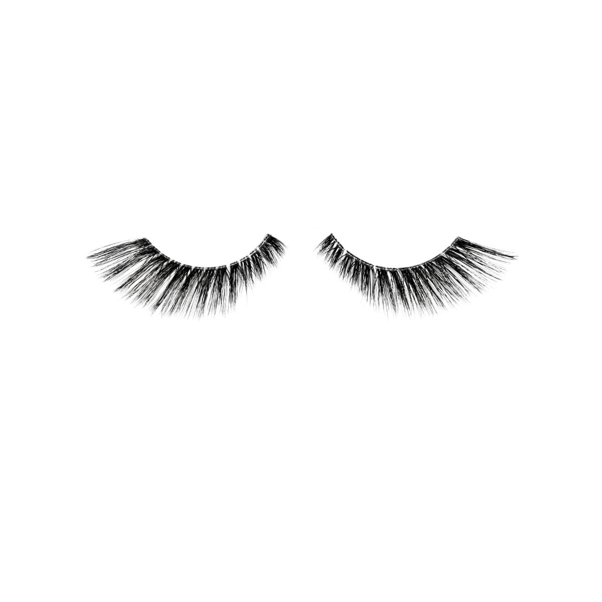 1 pair of lashes on a white background 

