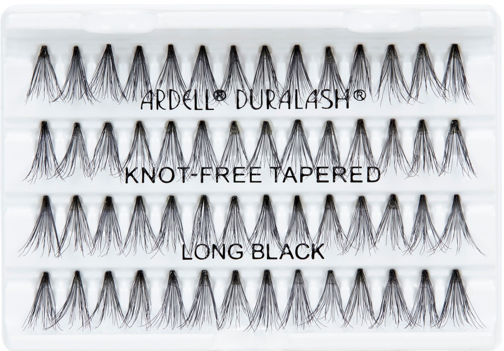 Complete Ardell Soft Touch Double Up Individuals Long set of 56 tapered tip false lashes in inner plastic packaging  