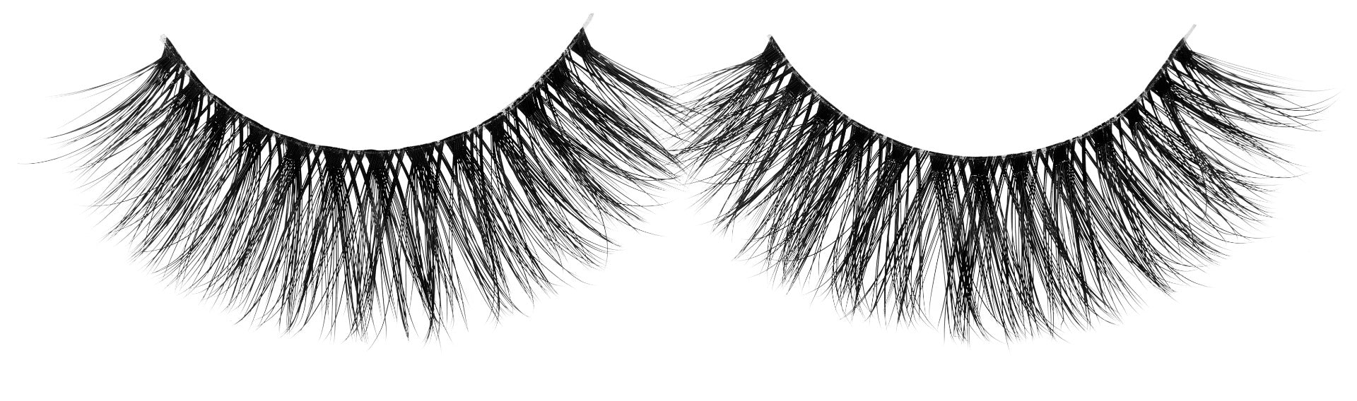 A single pair of Ardell Faux Mink 853  featuring its rounded shaping and extra long lengths