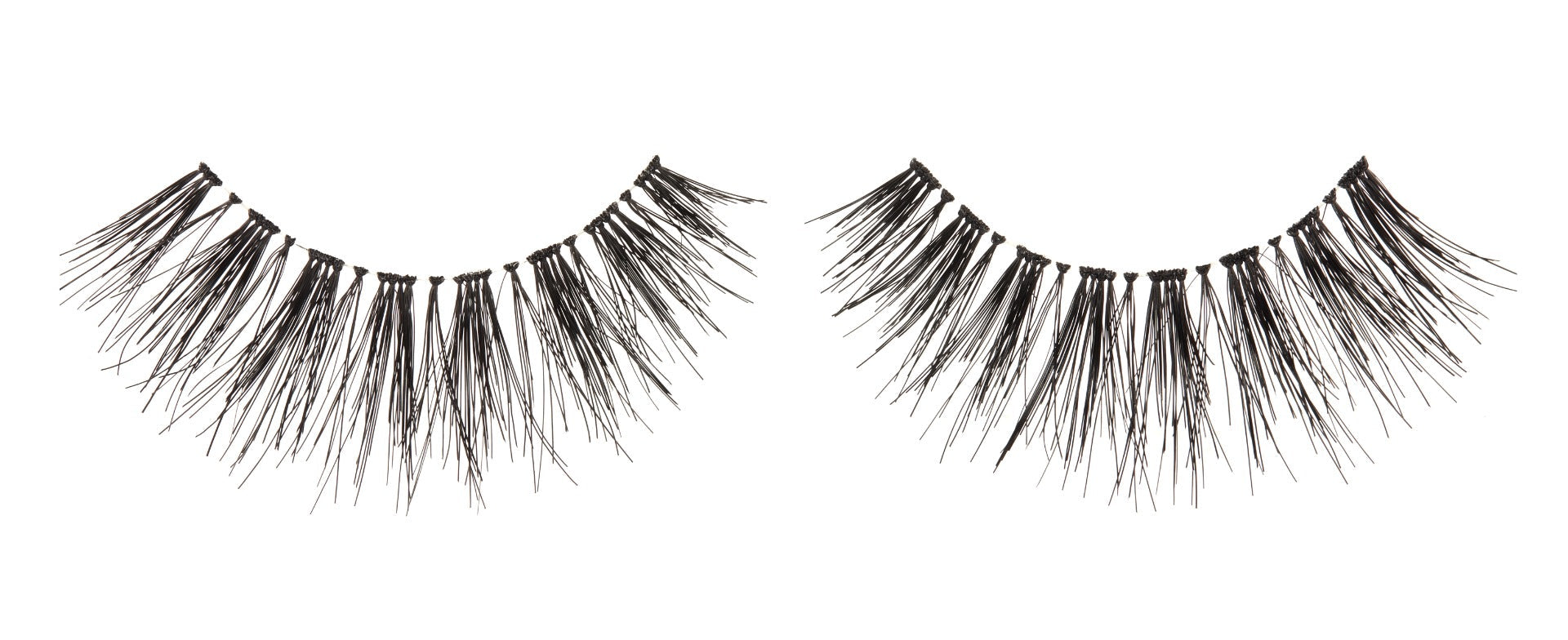 1 pair of lashes on a white background 
