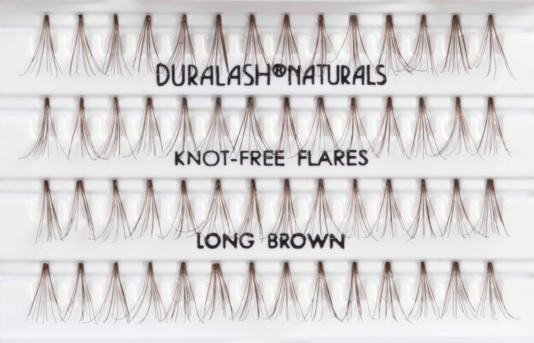 Ardell Knot-Free Individuals Lashes - Long (Brown) false lashes labelled in inner plastic packaging