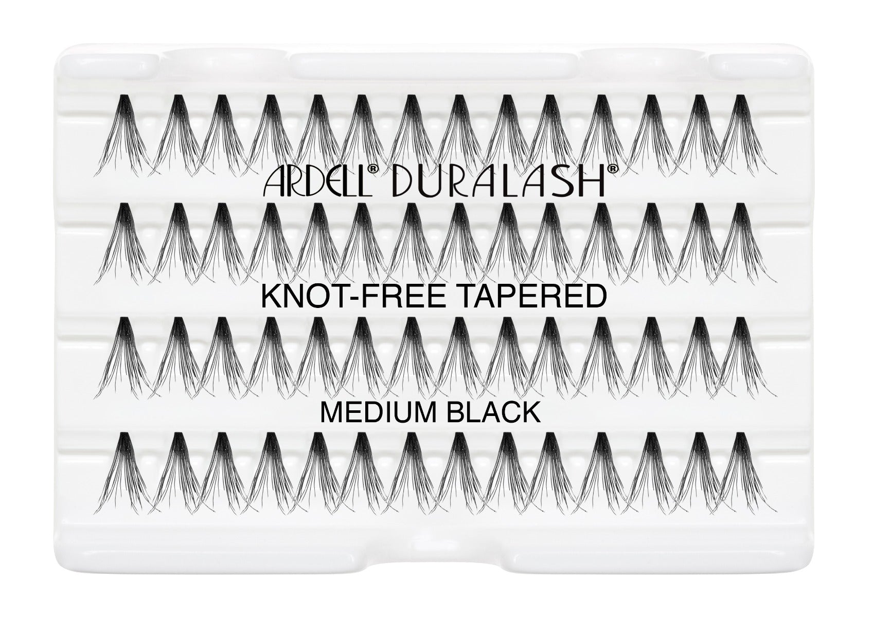 Complete Ardell Soft Touch Double Up Individuals - Medium set of 56 false lashes arranged in inner plastic packaging  