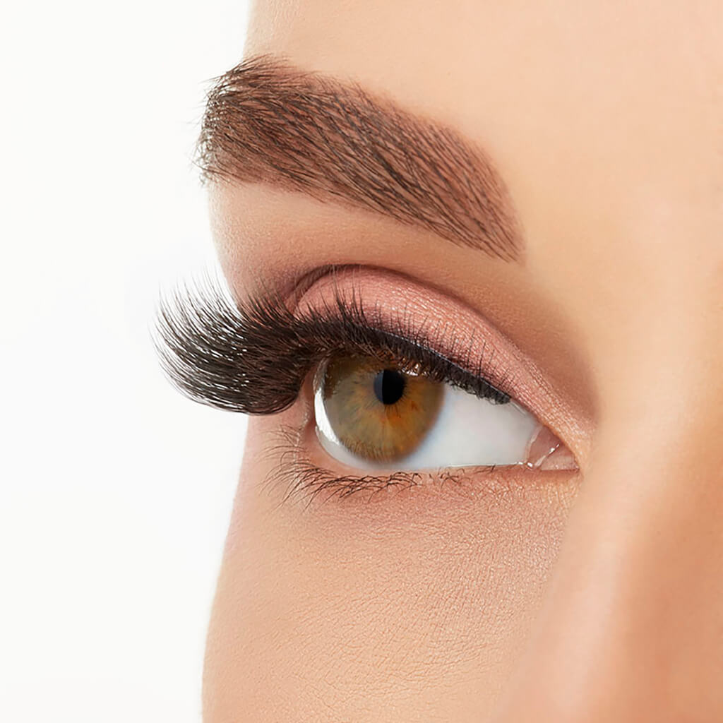 Ardell 3D Faux Mink 859 Lashes Eyes Open Side View