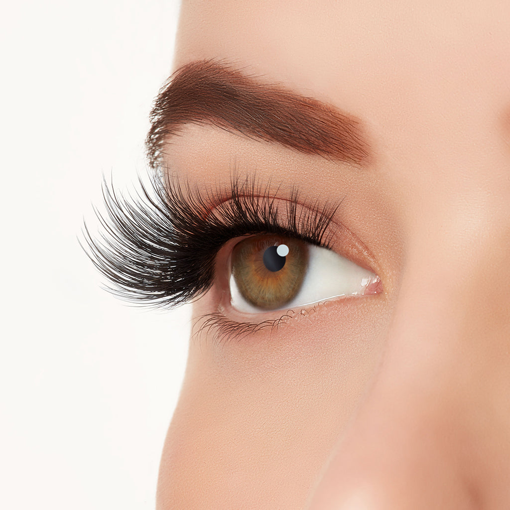 3D Faux Mink 863 4 pack Open Eyes Side View