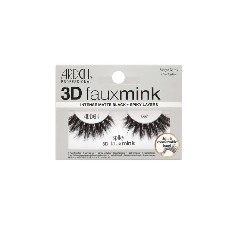 Ardell 3D faux mink false eyelashes packaging on a white background