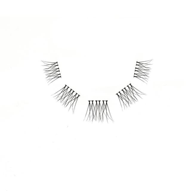 Set of false eyelashes on a white background