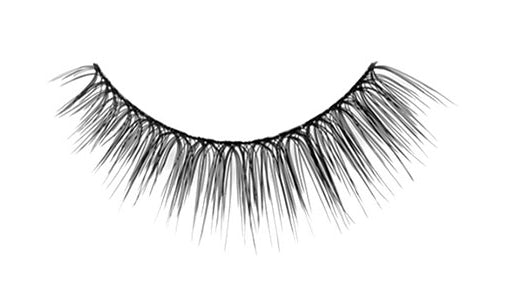 Close-up of an Ardell Soft Touch 156 false lash for the right eye featuring tapered tips that create a feathery, natural look