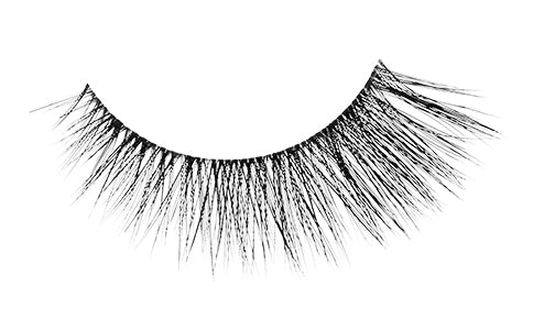 A close-up of Ardell's Faux Mink 811 showing its medium volume & Medium length style