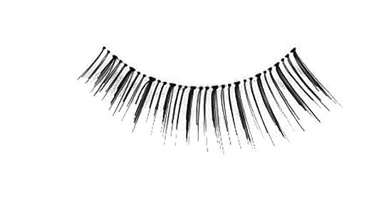 Close-up of an Ardell Natural 135 false lash for the right eye featuring clustered lash fibers