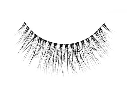 A close-up of Ardell's Faux Mink 811 showing its medium volume & Medium length style
