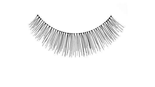 Ardell Natural 126 strip lash with evenly spaced fine fibers for a natural, lengthened lash look.