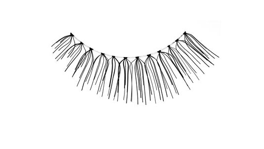 A single Ardell Natural 123 lash showing its two-layered & rounded lash style