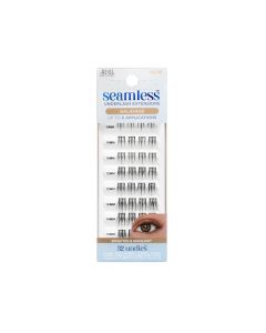 Front view of Seamless Underlash Extensions Balayage 32 ct retail wall hook box