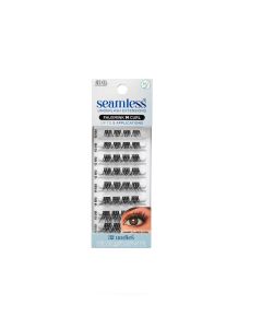 Front view of Seamless Underlash Extensions Fauxmink M Curl 32 ct retail wall hook packaging