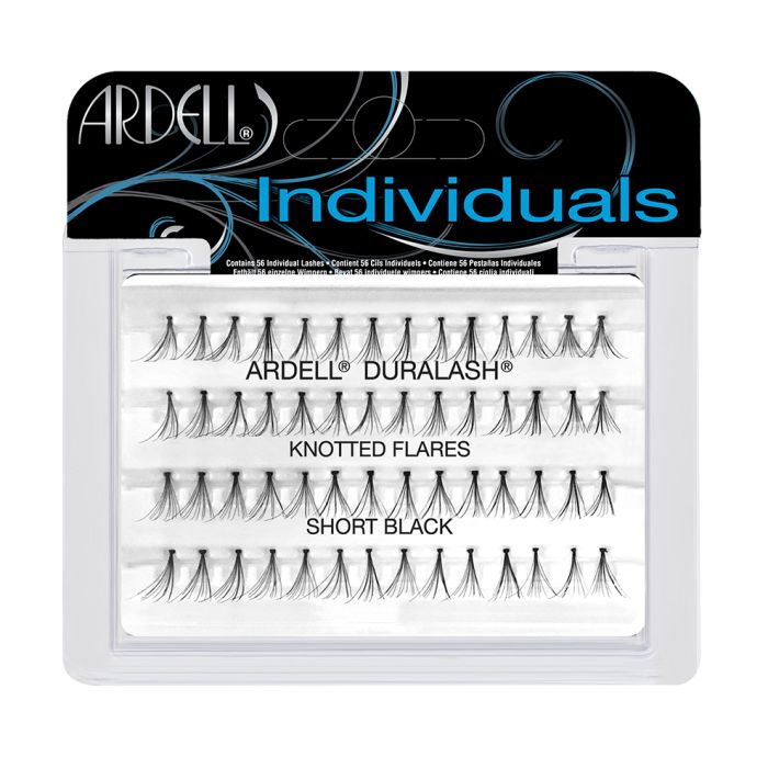 Front view of an Ardell Duralash Flare - Short false lashes set in retail packaging