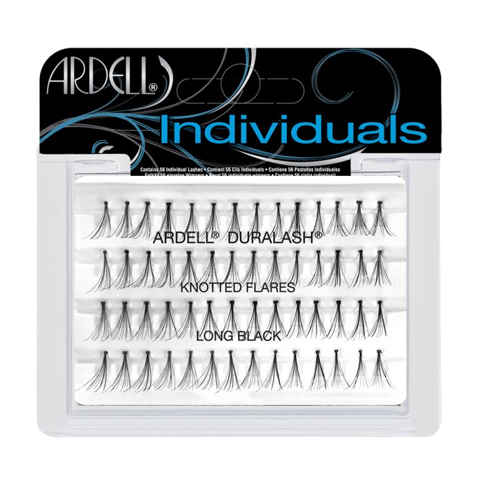 Front view of an Ardell 3D Individuals Combo Pack false lashes set in retail wall hook packaging