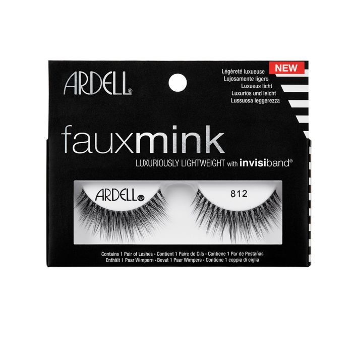 A single pair of Ardell Faux mink 812 inside its retail packaging